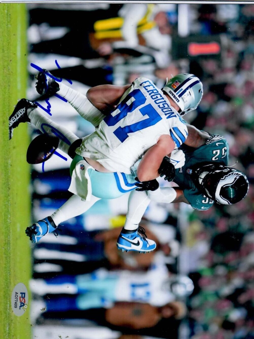 Zachary Cunningham Philadelphia Eagles Signed 8X10 Photo PSA Cert A077409 NFL
